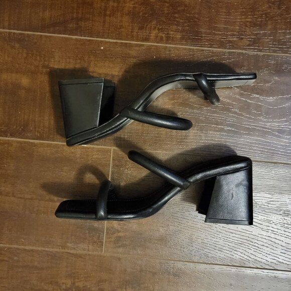 NEW Free People Parker Sandals Womens 8.5 Black Leather Basic Y2K Whimsygoth - Picture 6 of 9